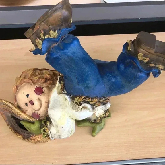 Vintage resin Statues /dolls. Set includes two 14-inch Raggedy Ann figures - Picture 8 of 9